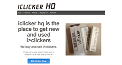 Desktop Screenshot of iclickerhq.com